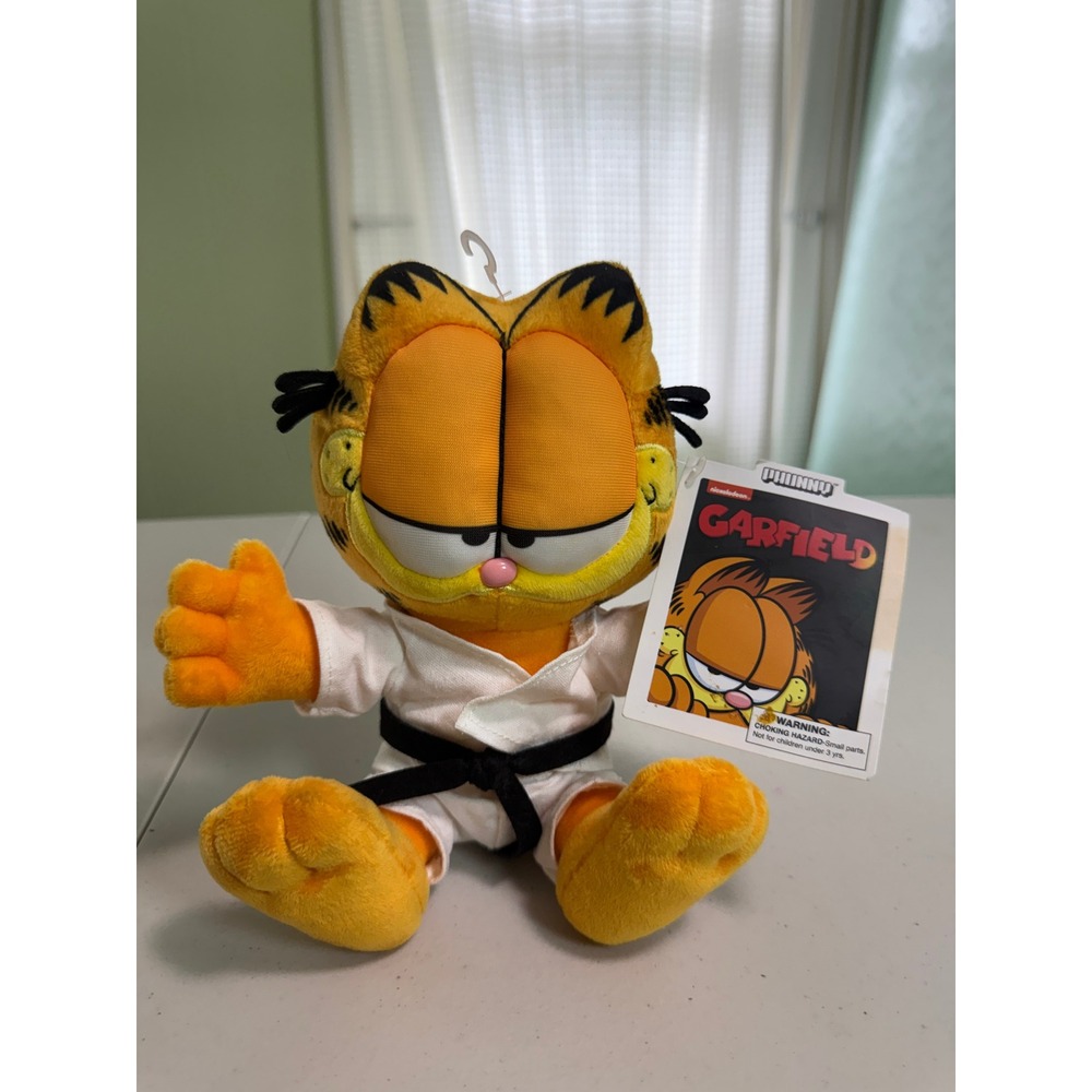 Kidrobot Phunny Garfield Karate Gi Black Belt Plush 8 Inch NECA Nickelodeon NWT